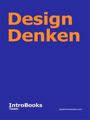 cover image of Design Denken